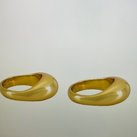 BaubleBar Maro Ring Set of 2, Size 8 - Picture 2 of 3